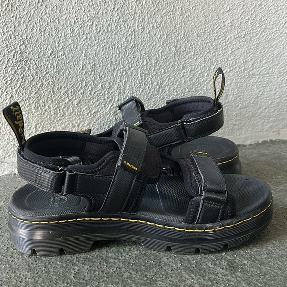 Dr. Martens Black Forster Sandals Size 7 Men's 8 Women's Gorpcore Grunge Goth - Picture 5 of 9